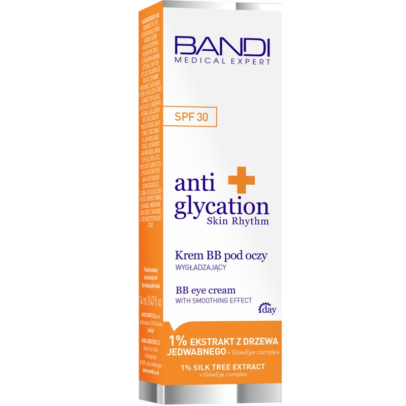 BANDI anti glycation skin rhythm Krem BB pod oczy wygładzający, 14 ml