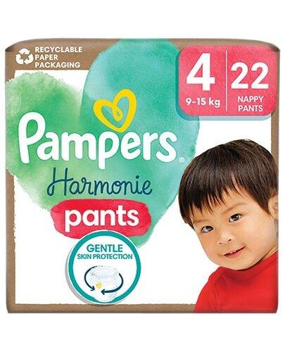 Pampers Harmonie Baby Pieluchomajtki, rozmiar 4 9 kg-15 kg, 22 sztuki zdjęcie