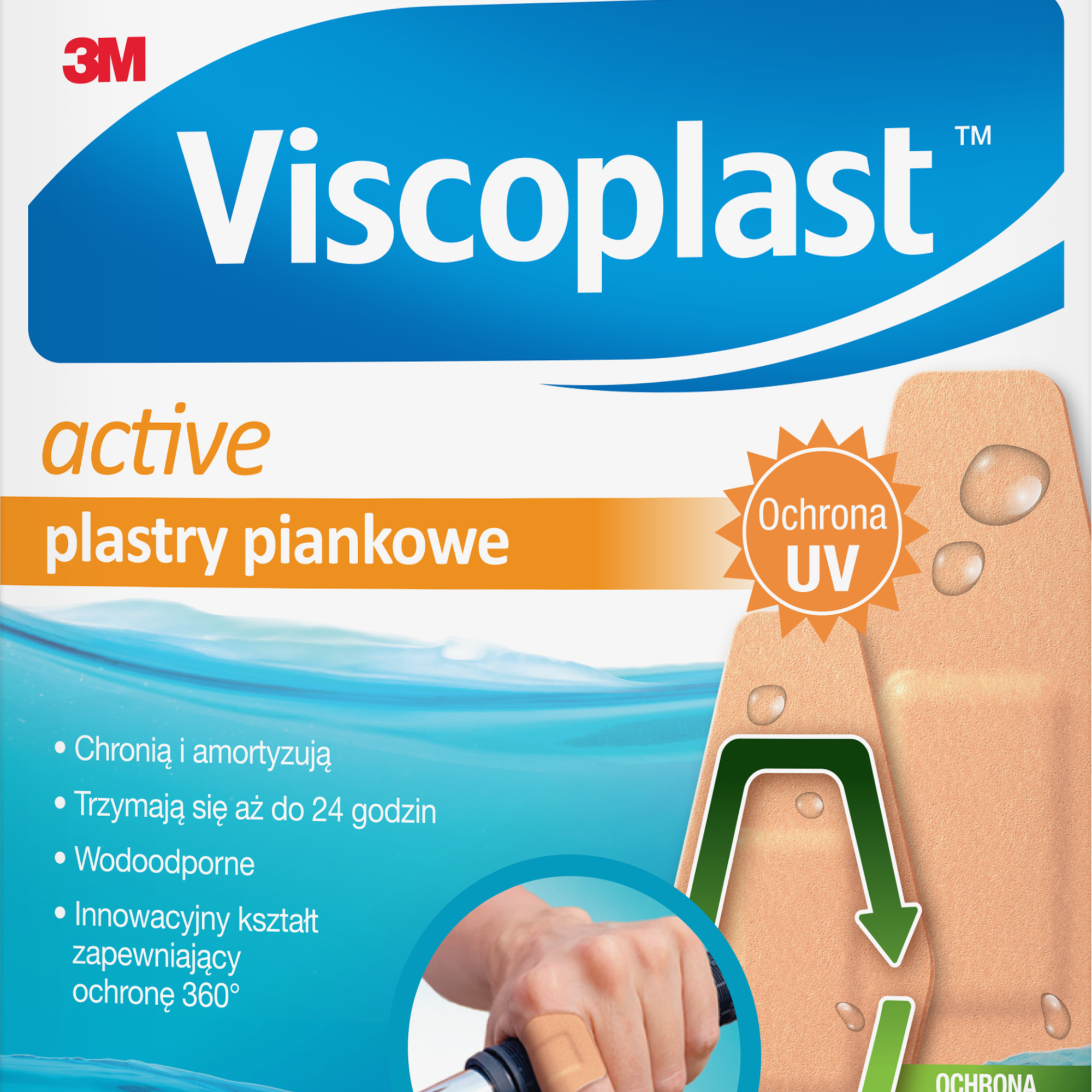Viscoplast Active plastry piankowe 8 sztuk