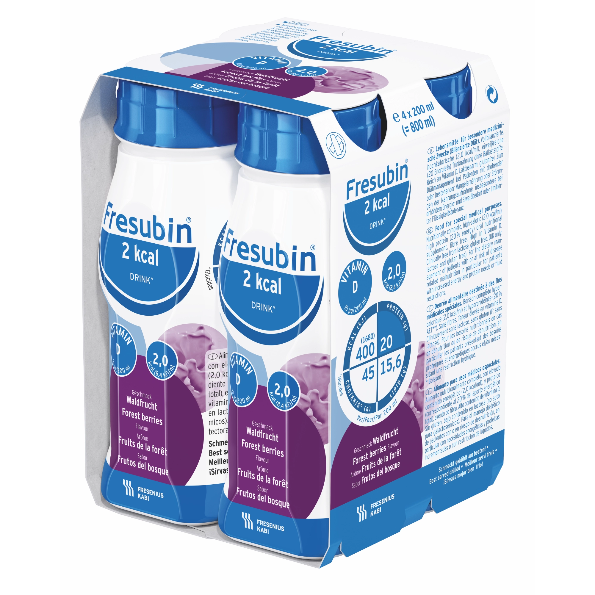 Fresubin 2 kcal Drink o smaków owoców leśnych 4 x 200 ml zdjęcie