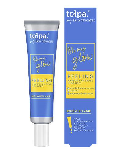 Tołpa My Skin Changer Oh My Glow Rozświetlanie Peeling kwasowy na twarz i pod oczy, 40 ml zdjęcie