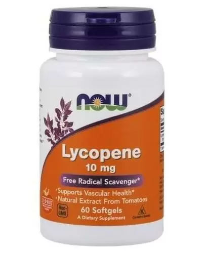 NOW Foods Lycopene 10 mg (likopen) 60 kapsułek zdjęcie