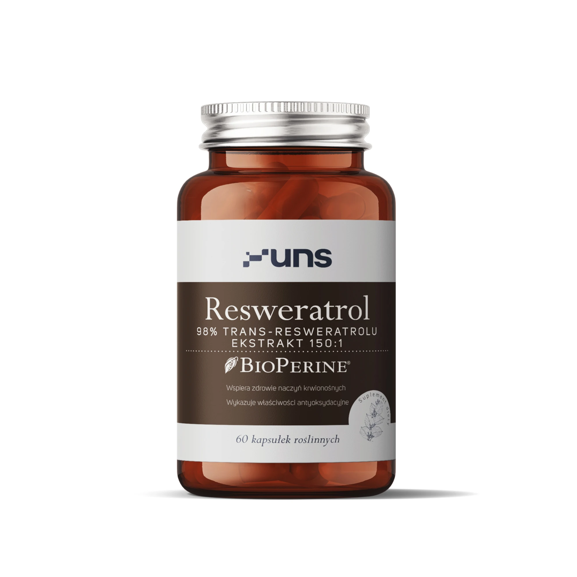 UNS Resweratrol + Bioperine, kapsułki, 60 sztuk