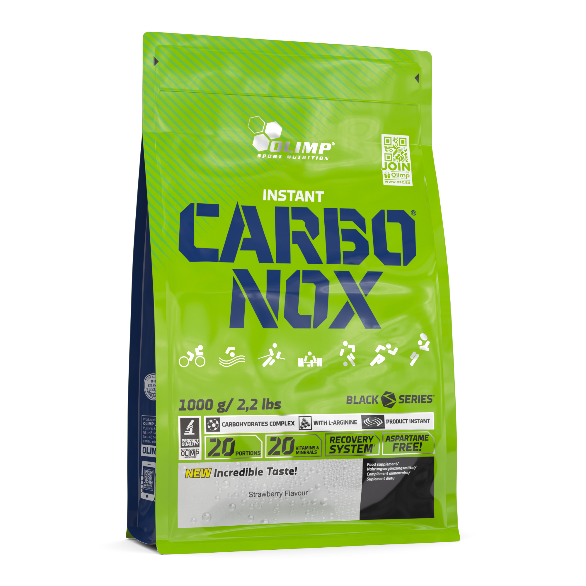 Olimp, Carbonox proszek truskawka 1000 g zdjęcie