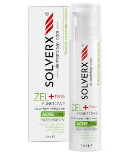 Solverx Forte Acne Skin żel punktowy na zmiany miejscowe 15 ml zdjęcie