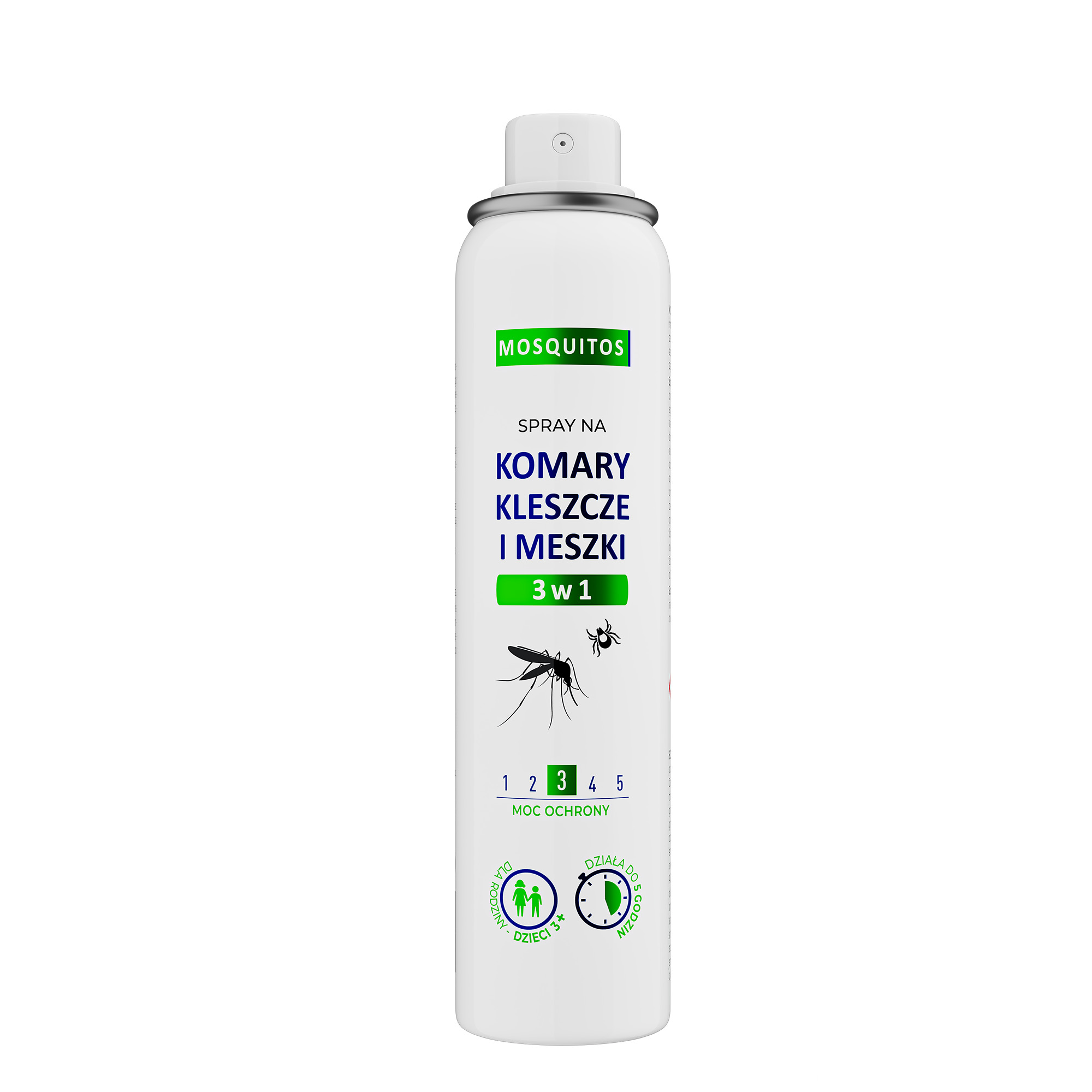 Moskitos Spray na komary, kleszcze i meszki 3w1, 90 ml