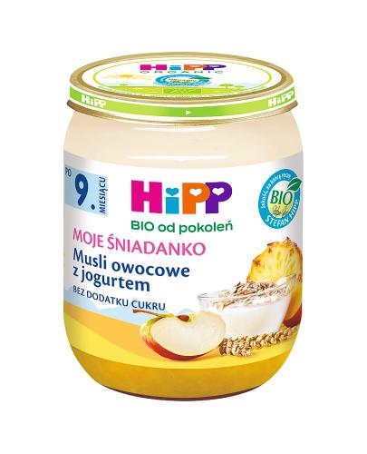 HIPP BIO MOJE ŚNIADANKO Musli owocowe z jogurtem po 9 m-cu - 160 g zdjęcie