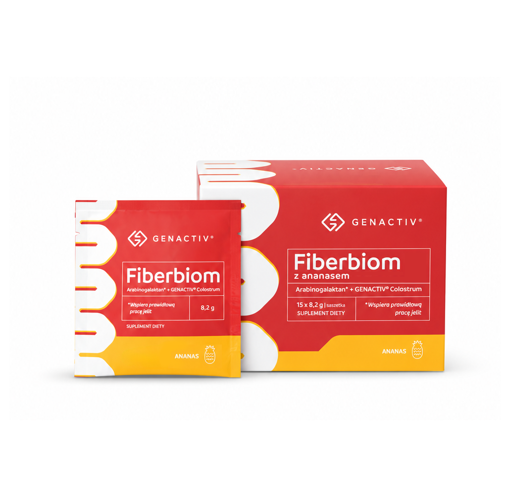 Genactiv Fiberbiom z ananasem, 15 saszetek