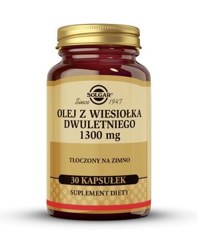 SOLGAR OLEJ Z WIESIOŁKA DWULETNIEGO 1300 mg - 30 kaps. zdjęcie