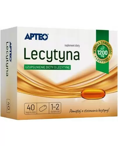Apteo Lecytyna 1200 mg 40 kapsułek zdjęcie