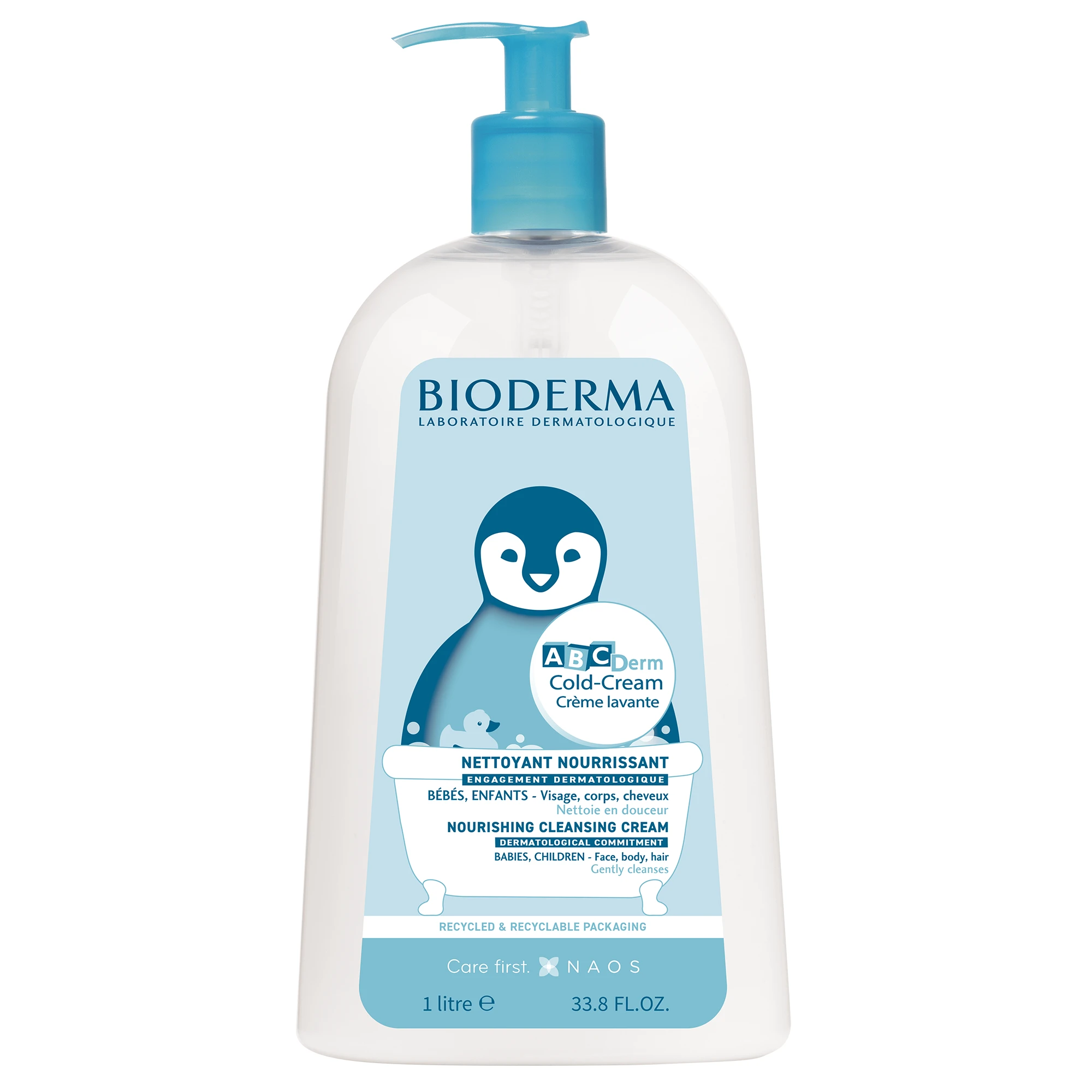 Bioderma, ABCDerm Cold-Cream Creme Lavante, emulsja do kąpieli, 1000 ml zdjęcie