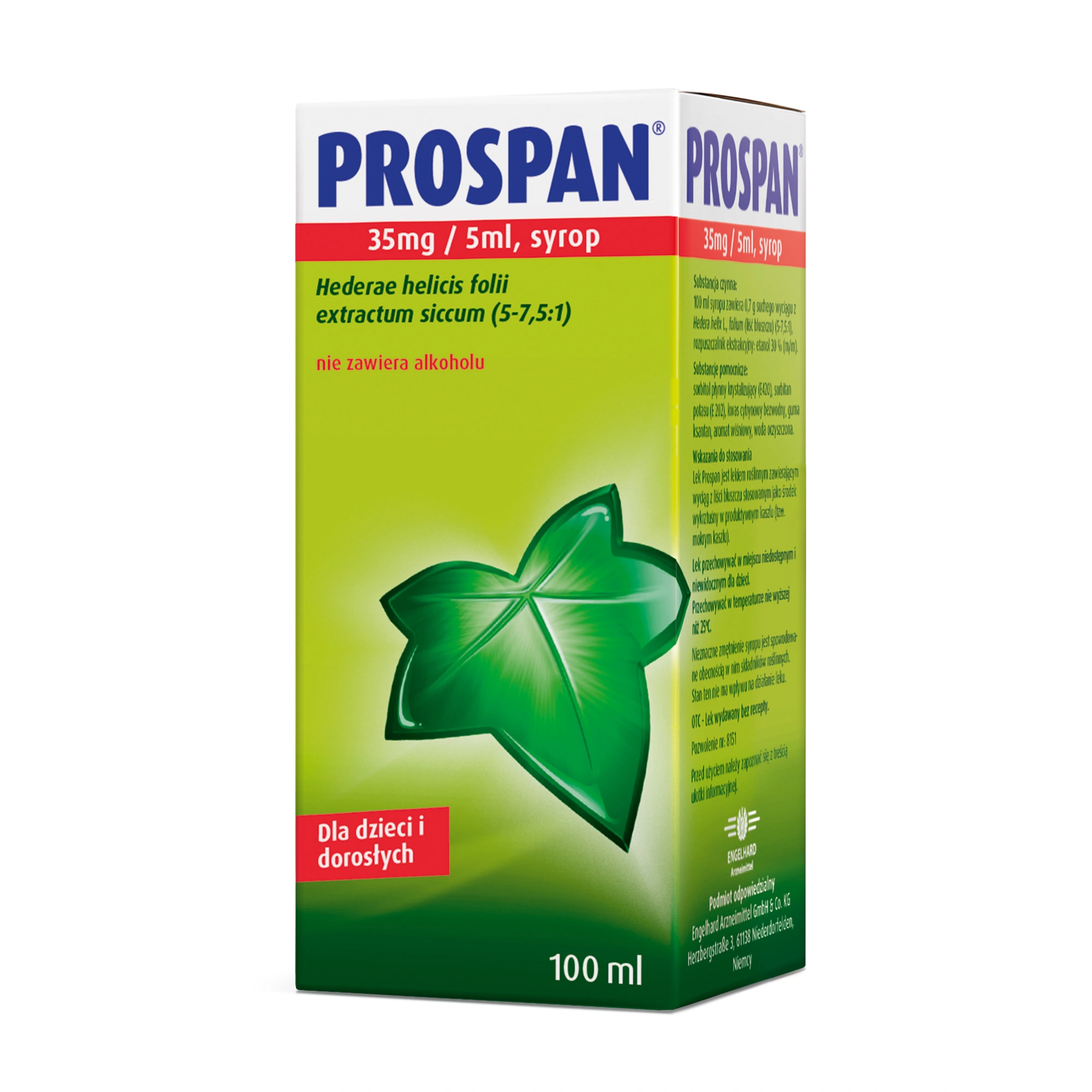 Prospan 35 mg/5 ml syrop 100 ml zdjęcie