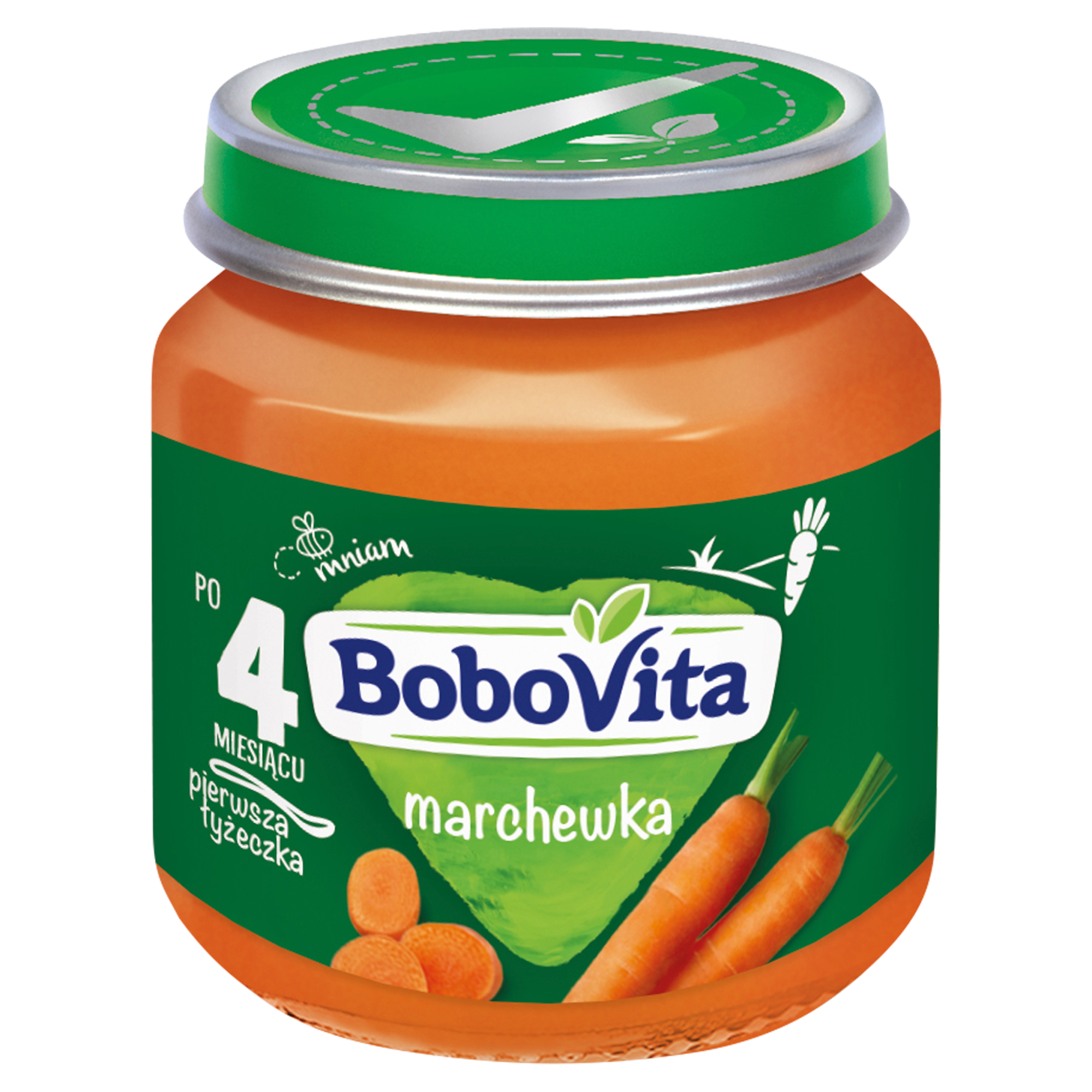 BOBOVITA Marchewka po 4 m-cu - 125 g - cena, opinie zdjęcie