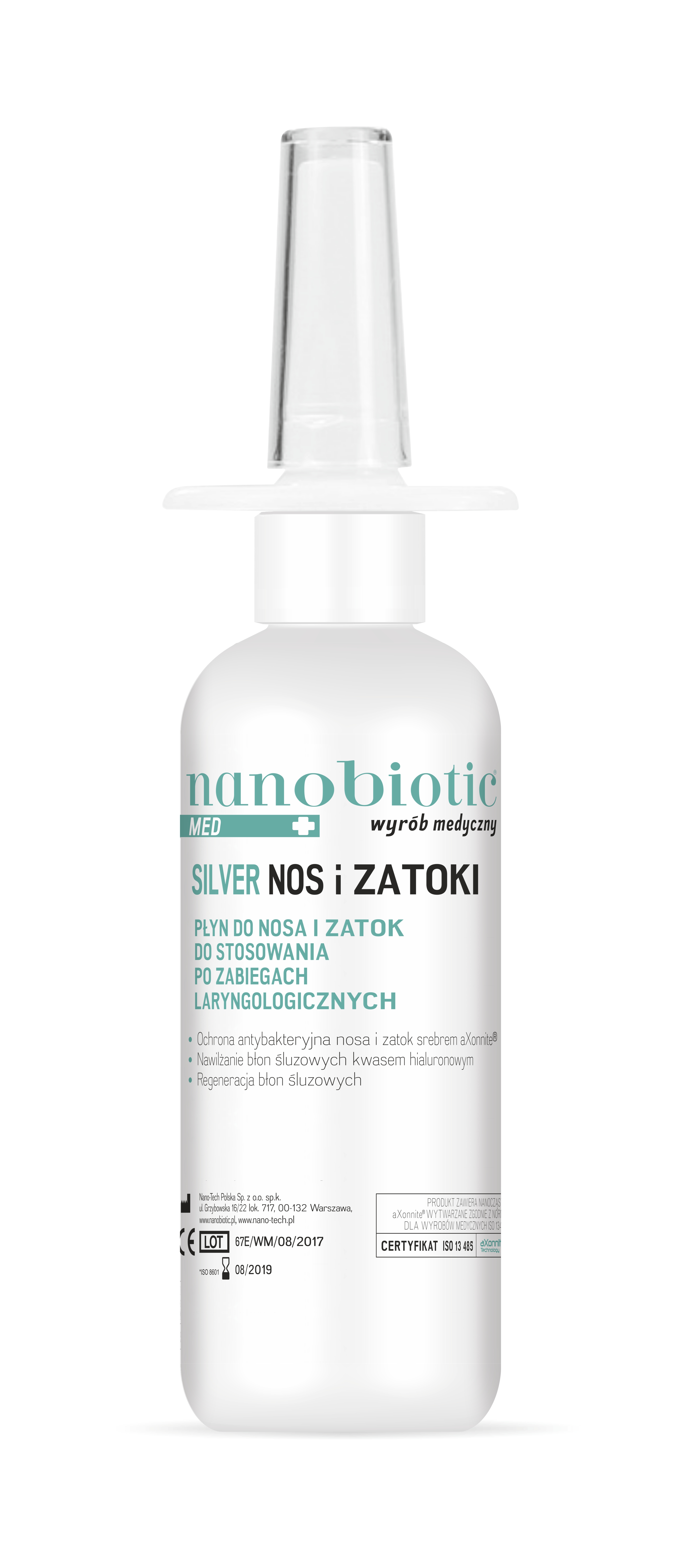 Nanobiotic Med Silver nos i zatoki 30 ml zdjęcie