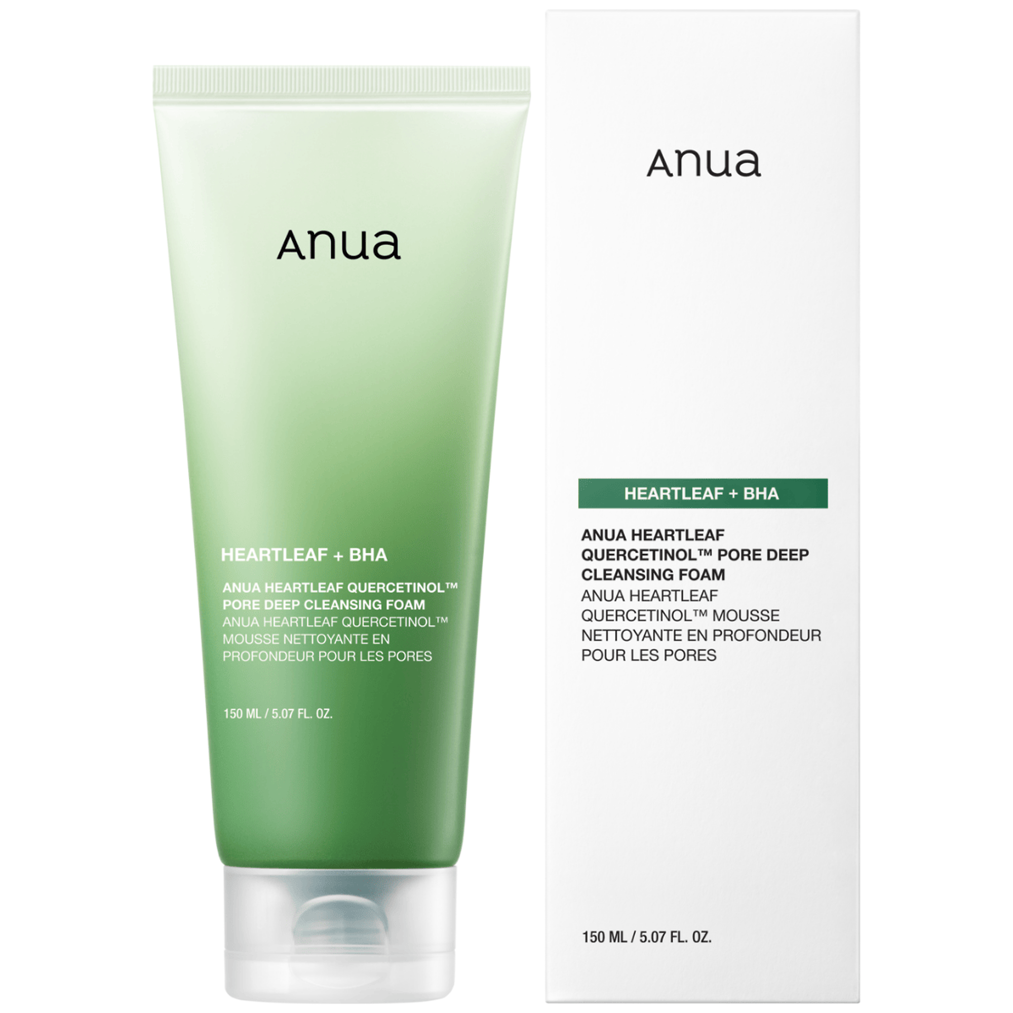 Anua Heartleaf Quercetinol Pore Deep Cleansing Foam, pianka oczyszczająca, 150 ml zdjęcie