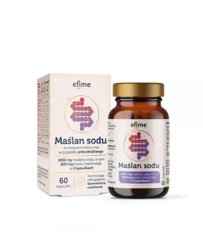 Efime Maślan sodu 1000 mg, kapsułki, 60 sztuk zdjęcie