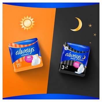 ALWAYS CLASSIC Podpaski ze skrzydełkami Normal, 10 sztuk
