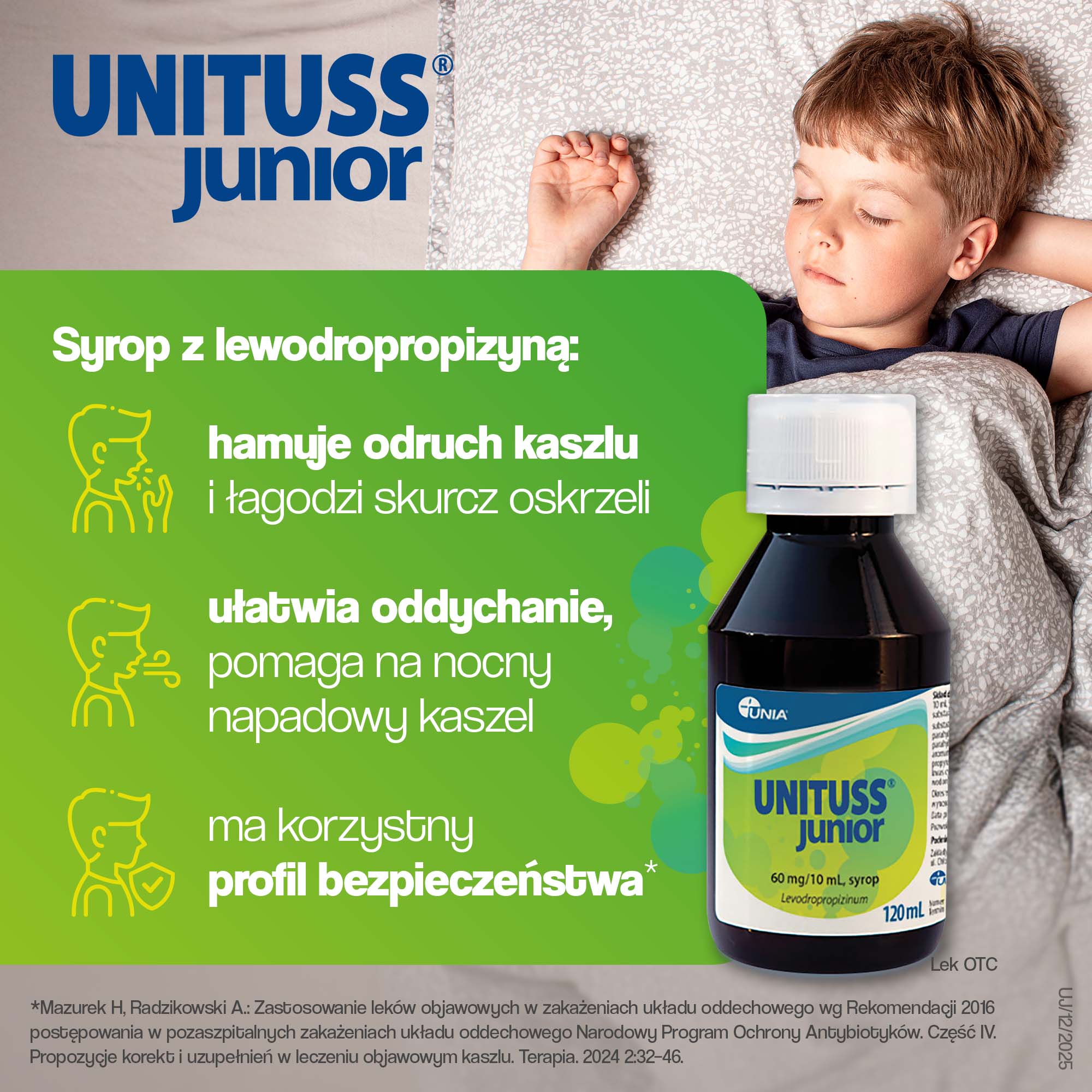 Unituss Junior 60 mg/10ml syrop 120 ml