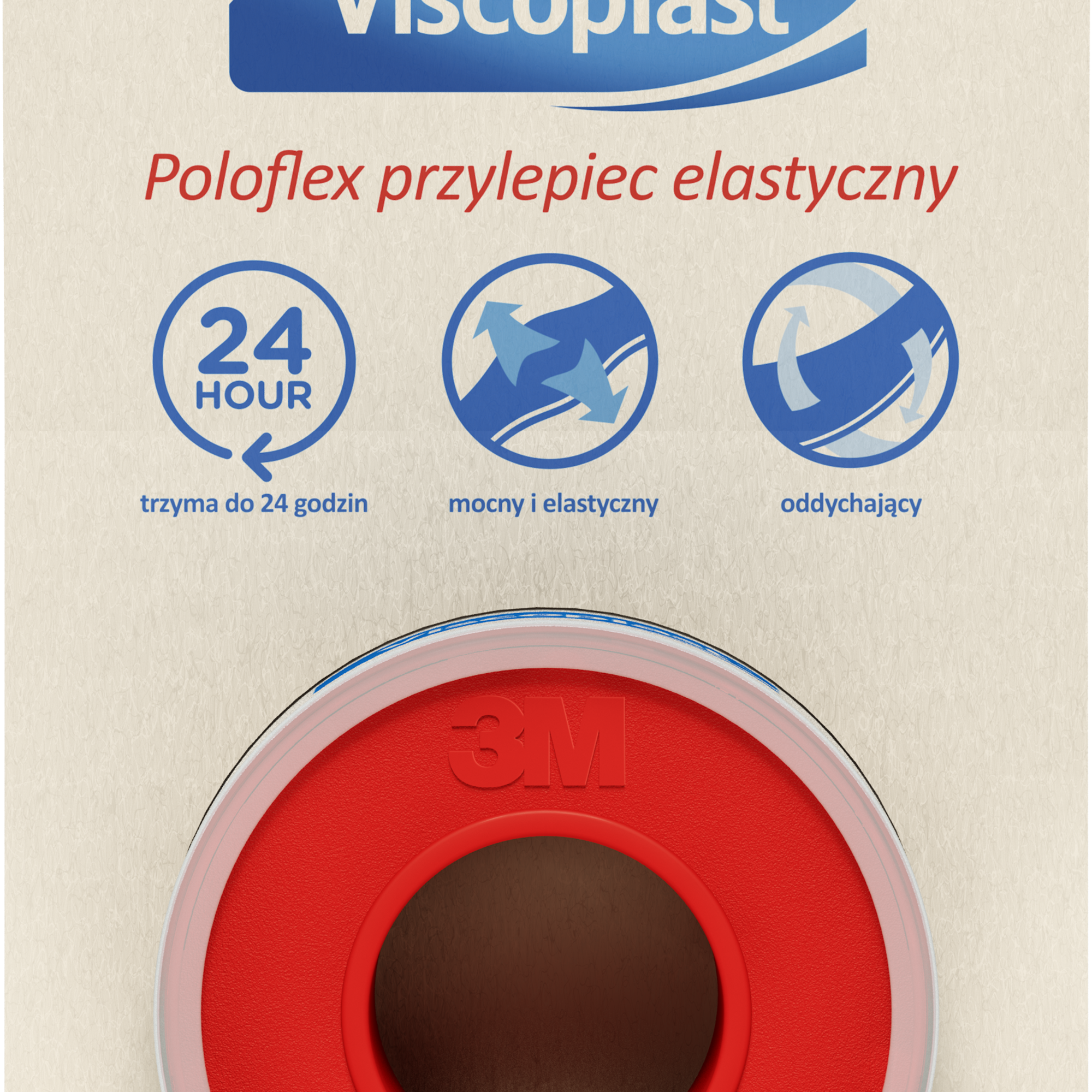 Viscoplast Poloflex przylepiec elastyczny 4,2 m x 12,5 mm 1 sztuka zdjęcie