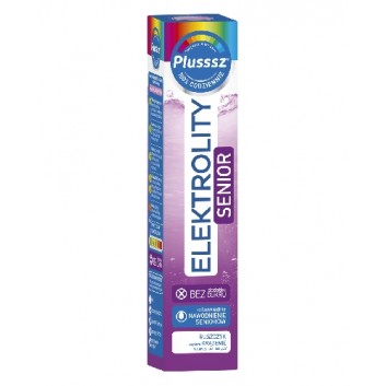 Plusssz Elektrolity Senior 100% Complex, tabletki musujące, 24 sztuk