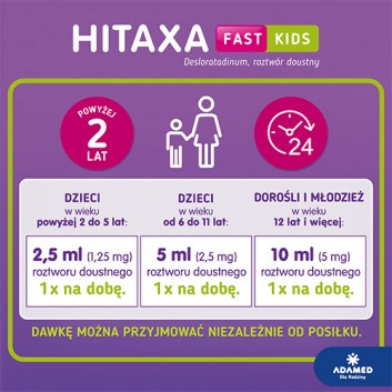 Hitaxa Fast Kids 0,5 mg/ml roztwór doustny 60 ml
