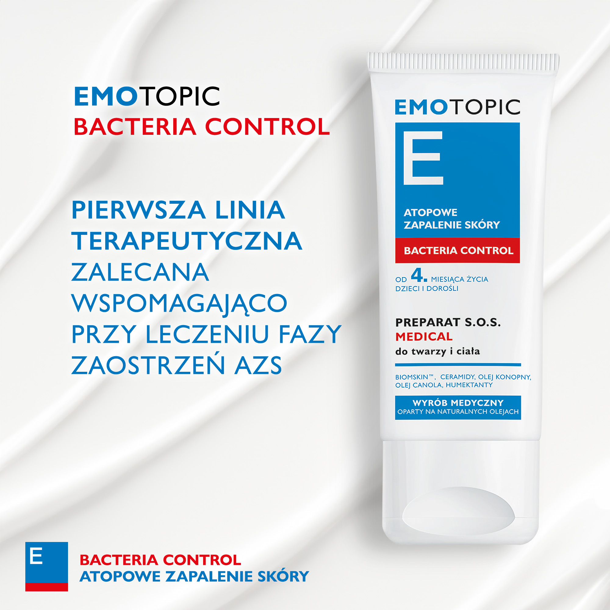 Emotopic Bacteria Control preparat S.O.S Medical do twarzy i ciała 30 ml