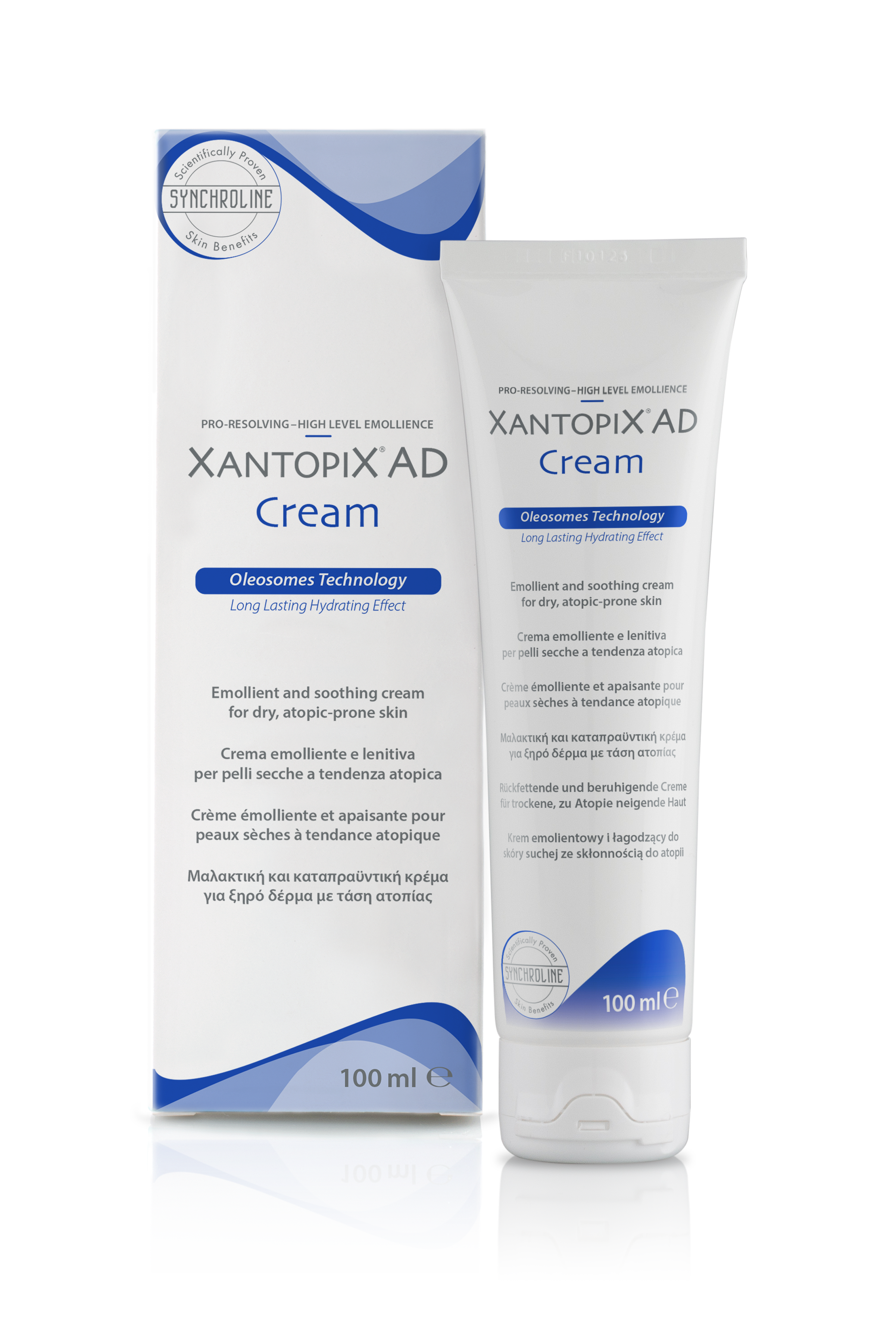 Xantopix Ad Cream, krem emolientowy o działaniu łagodzącym do skóry suchej, skłonnej do atopii, 100 ml  zdjęcie