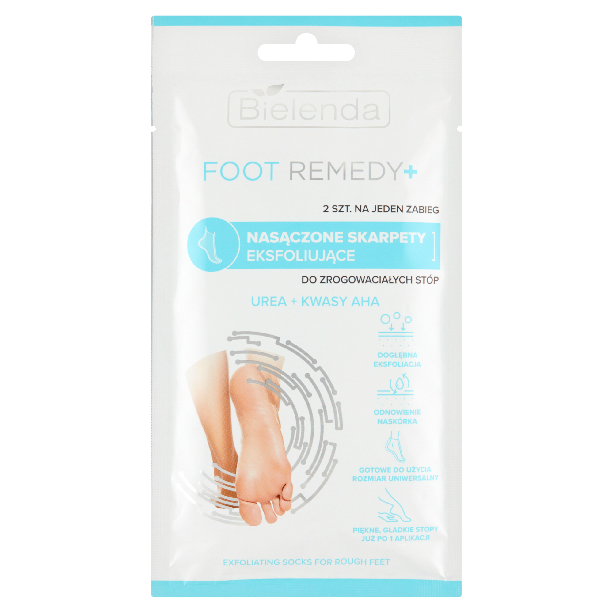 Bielenda Foot Remedy, Skarpety eksfoliujące do zrogowaciałych stóp, 2 sztuki zdjęcie