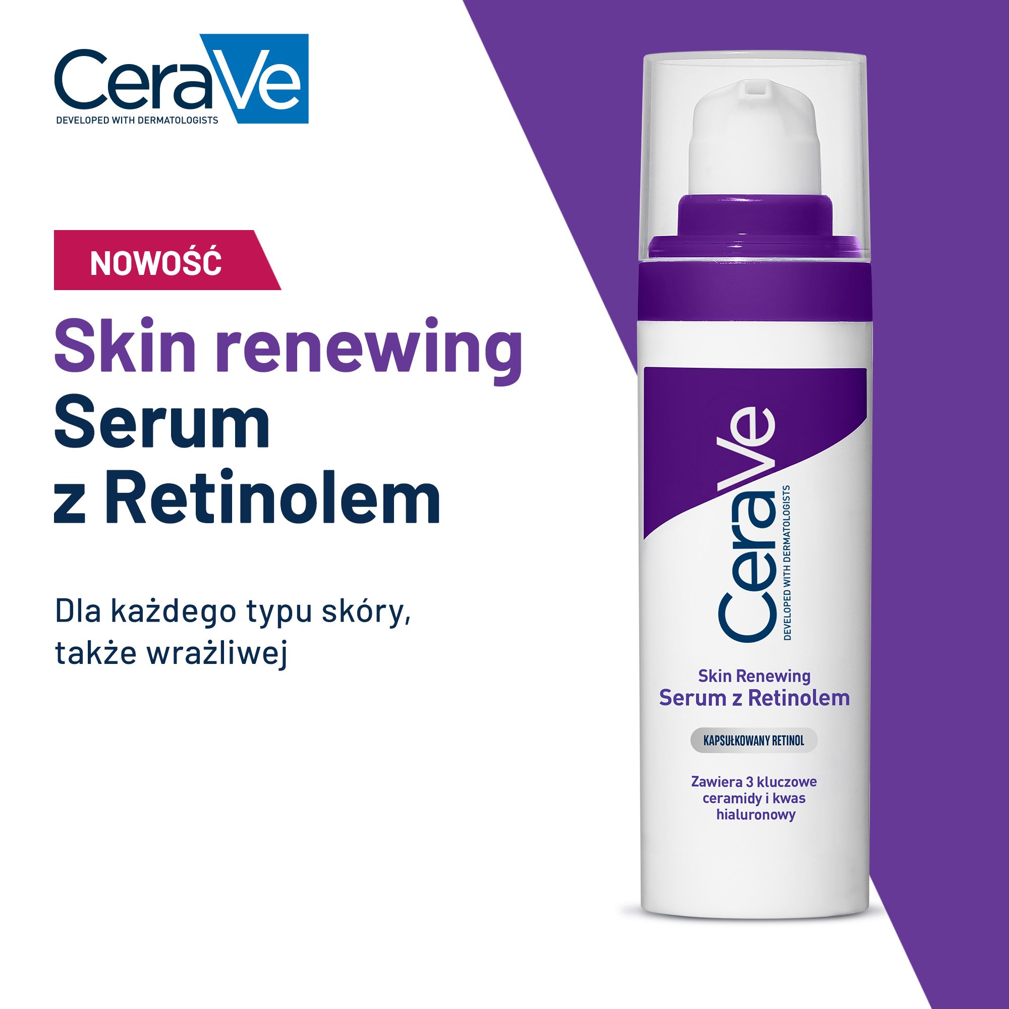 Cerave Skin Renewing, serum z retinolem, 30 ml