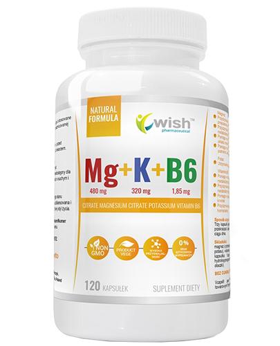 Wish Magnez + Potas + Witamina B6 - 120 kaps. - cena, opinie, dawkowanie zdjęcie