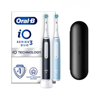 Oral-B iO 3 Black & Blue Szczoteczka elektryczna, 2 sztuki