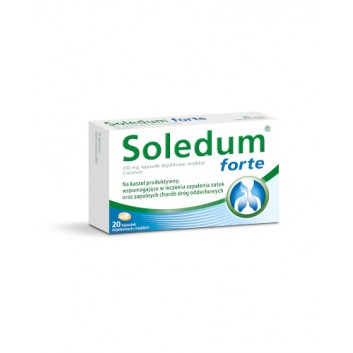 Soledum forte, 200 mg, kapsułki dojelitowe miękkie, 20 szt.