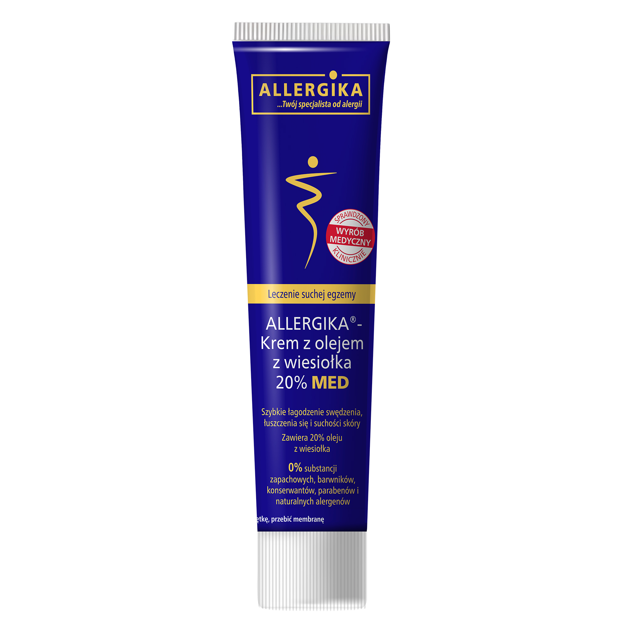 Allergika Krem z olejem z wiesiołka 20% MED, 100 ml zdjęcie