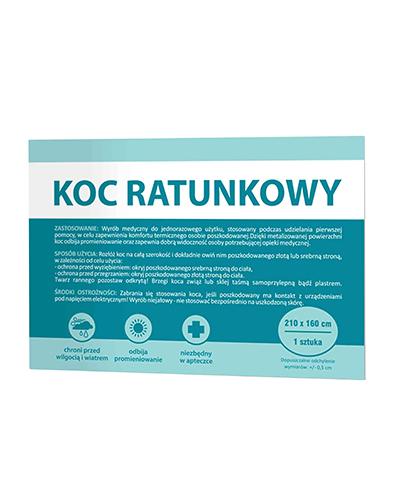 Paso koc ratunkowy dwustronny 210cm x 160cm zdjęcie