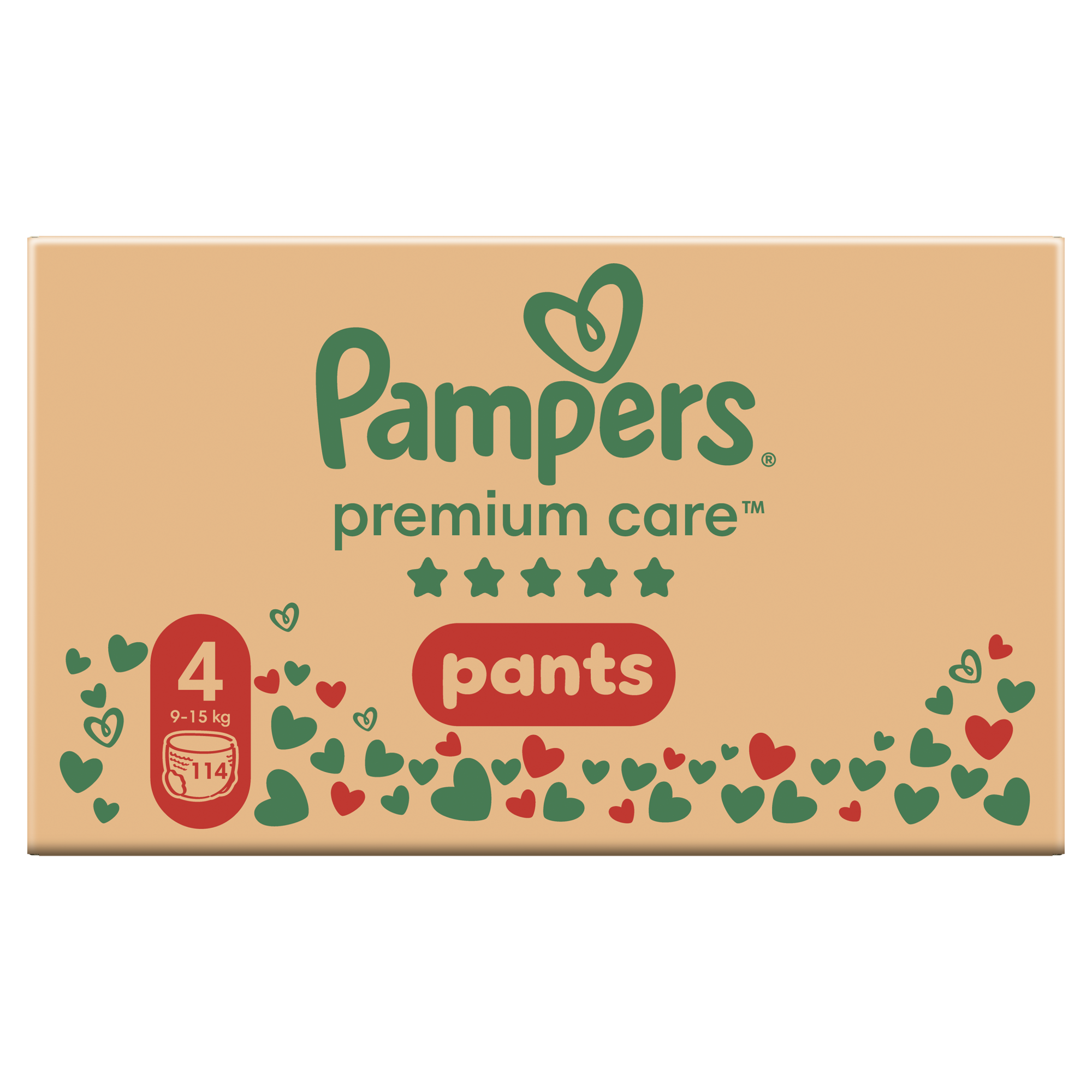 Pampers Premium Care Pieluchomajtki, rozmiar 4, 9-15 kg, 114 sztuk zdjęcie