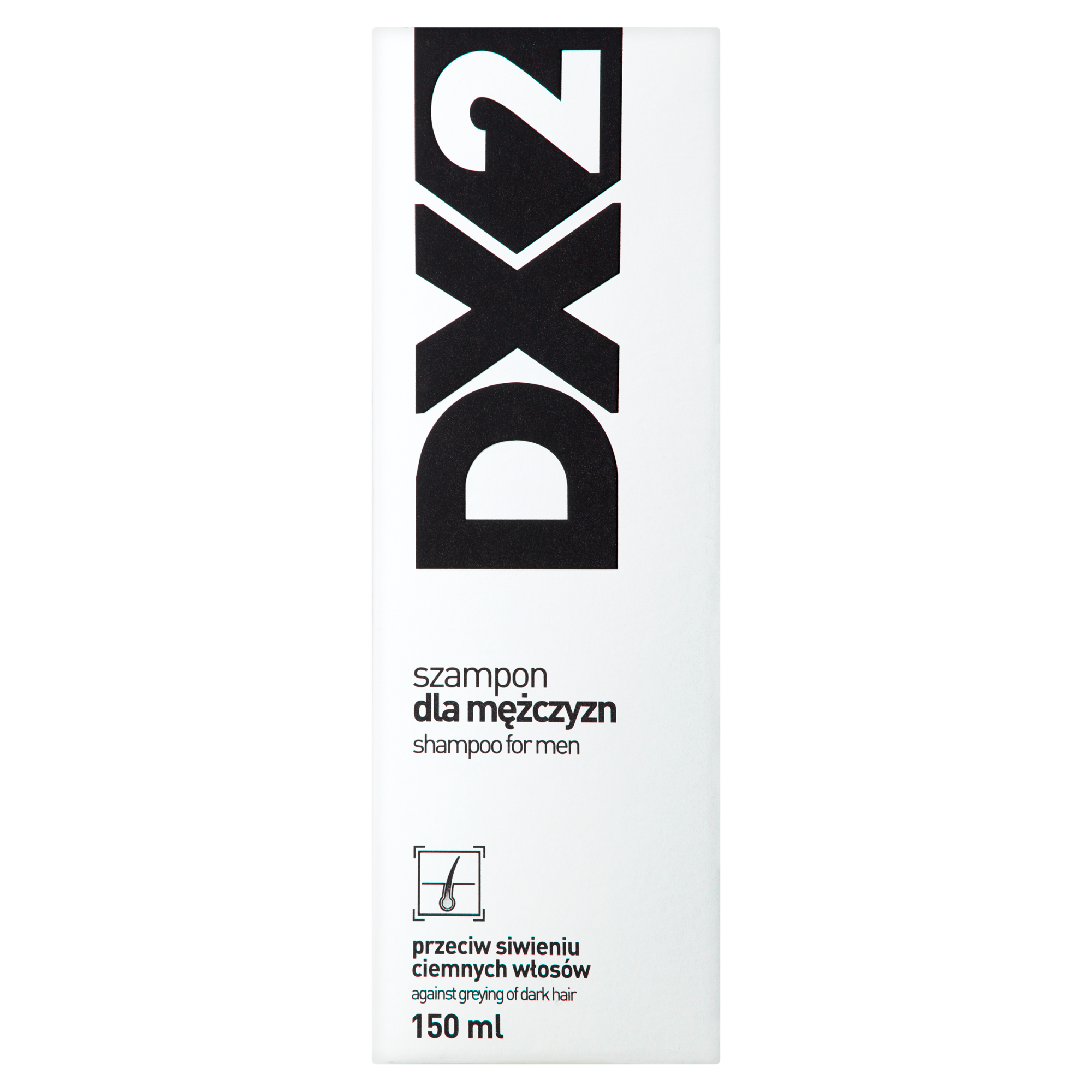 DX2, szampon do włosów dla mężczyzn, przeciw siwieniu ciemnych włosów, 150 ml zdjęcie
