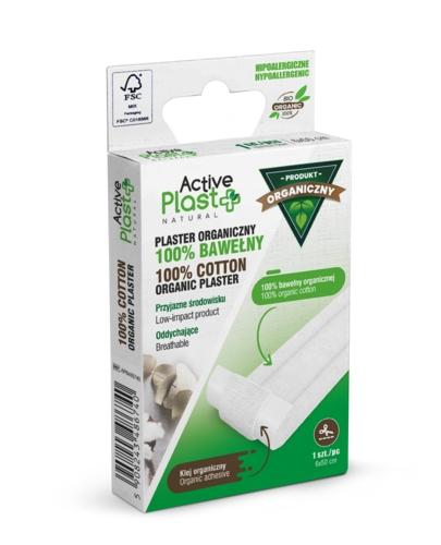 Active Plast plaster opatrunkowy BIO ze 100% bawełny organicznej, 50 cm x 6 cm, 1 sztuka zdjęcie