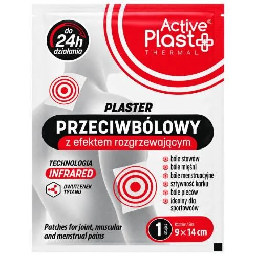 ActivePlast Plaster przeciwbólowy z efektem rozgrzewającym 14x9 cm, 1 sztuka zdjęcie