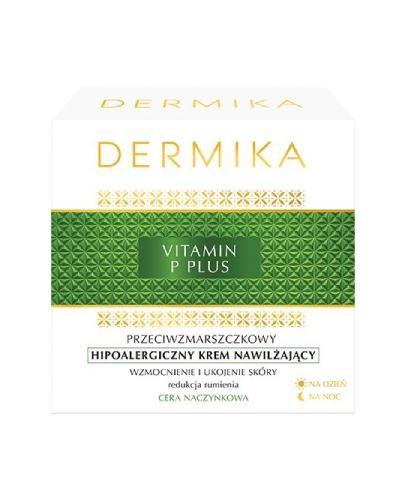 DERMIKA VITAMIN P PLUS Przeciwzmarszczkowy hipoalergiczny krem nawilżający, 50 ml zdjęcie
