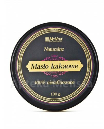 MYVITA Masło kakaowe 100% nierafinowane - 100 g zdjęcie