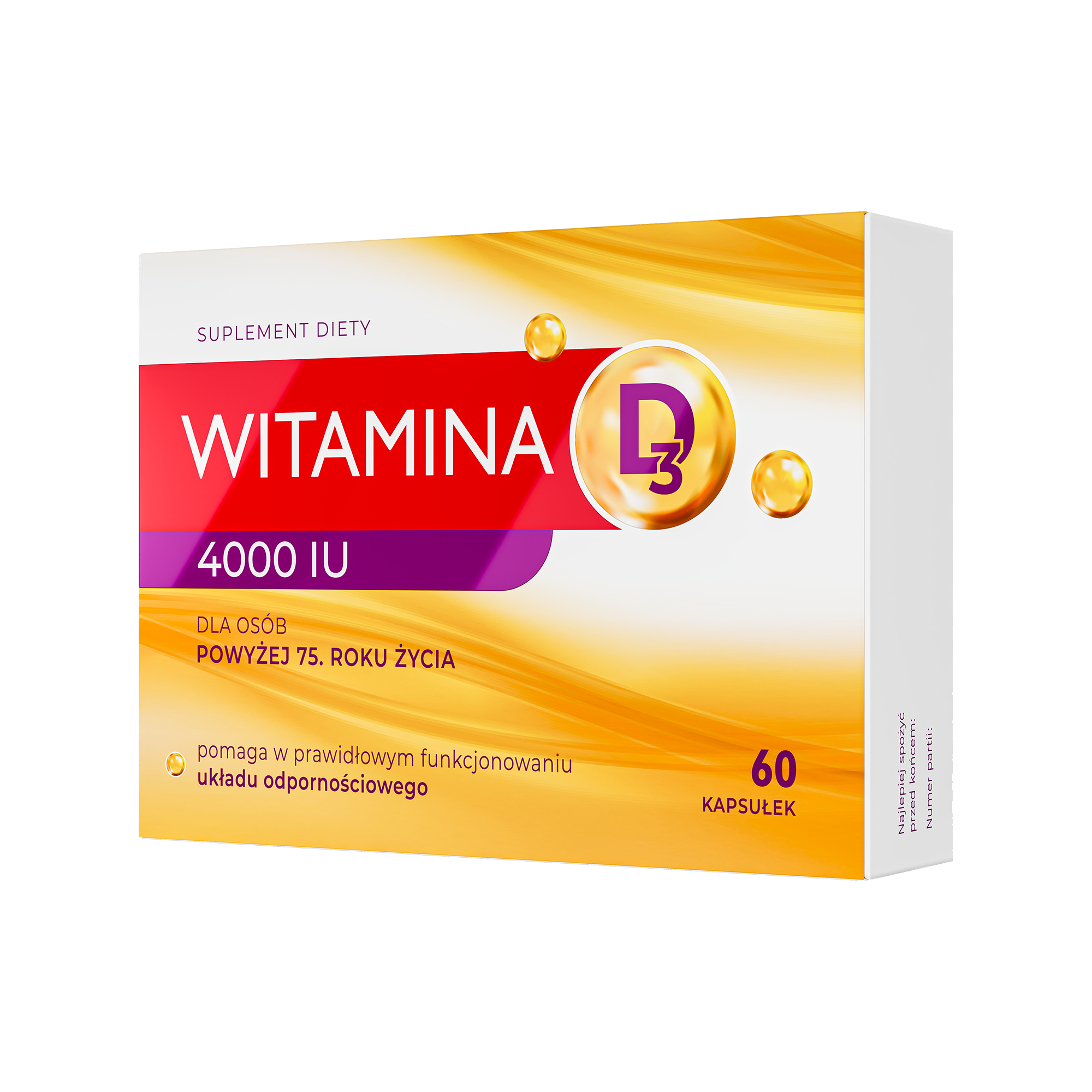Witamina D3 4000 IU kapsułki, 60 sztuk