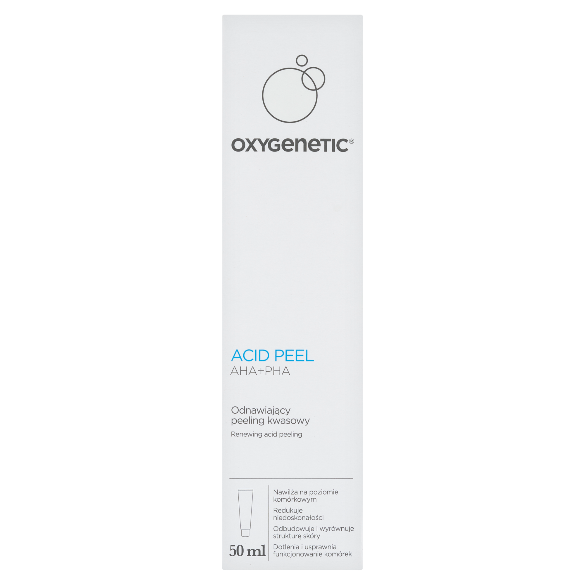 Oxygenetic Acid Peel Aha+Pha, odnawiający peeling kwasowy, 50 ml zdjęcie