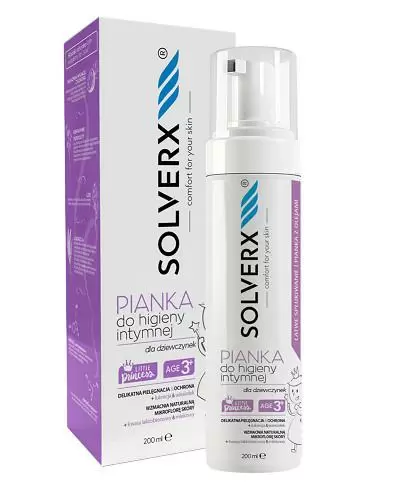 Solverx Pianka do higieny intymnej dla dziewczynek 200 ml zdjęcie