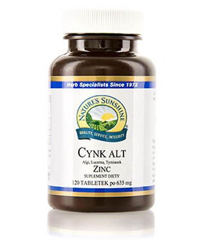 NATURE'S SUNSHINE Cynk ALT - 120 tabl. Suplementacja cynku dla zdrowych kości, skóry i paznokci. zdjęcie