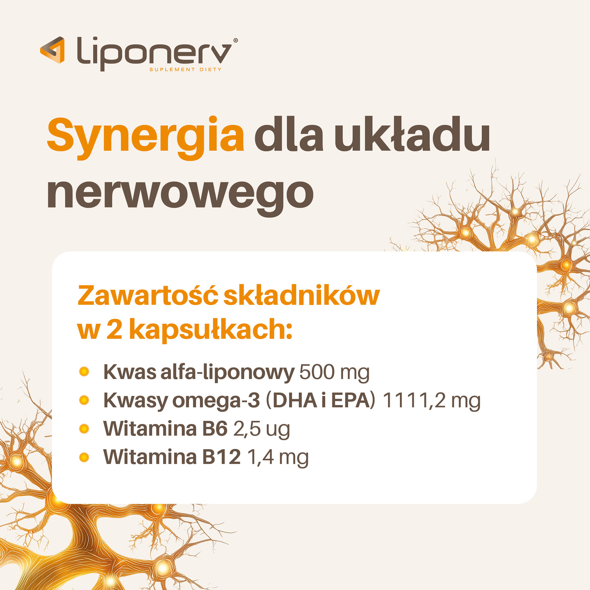 Liponerv, kapsułki miękkie, 30 sztuk