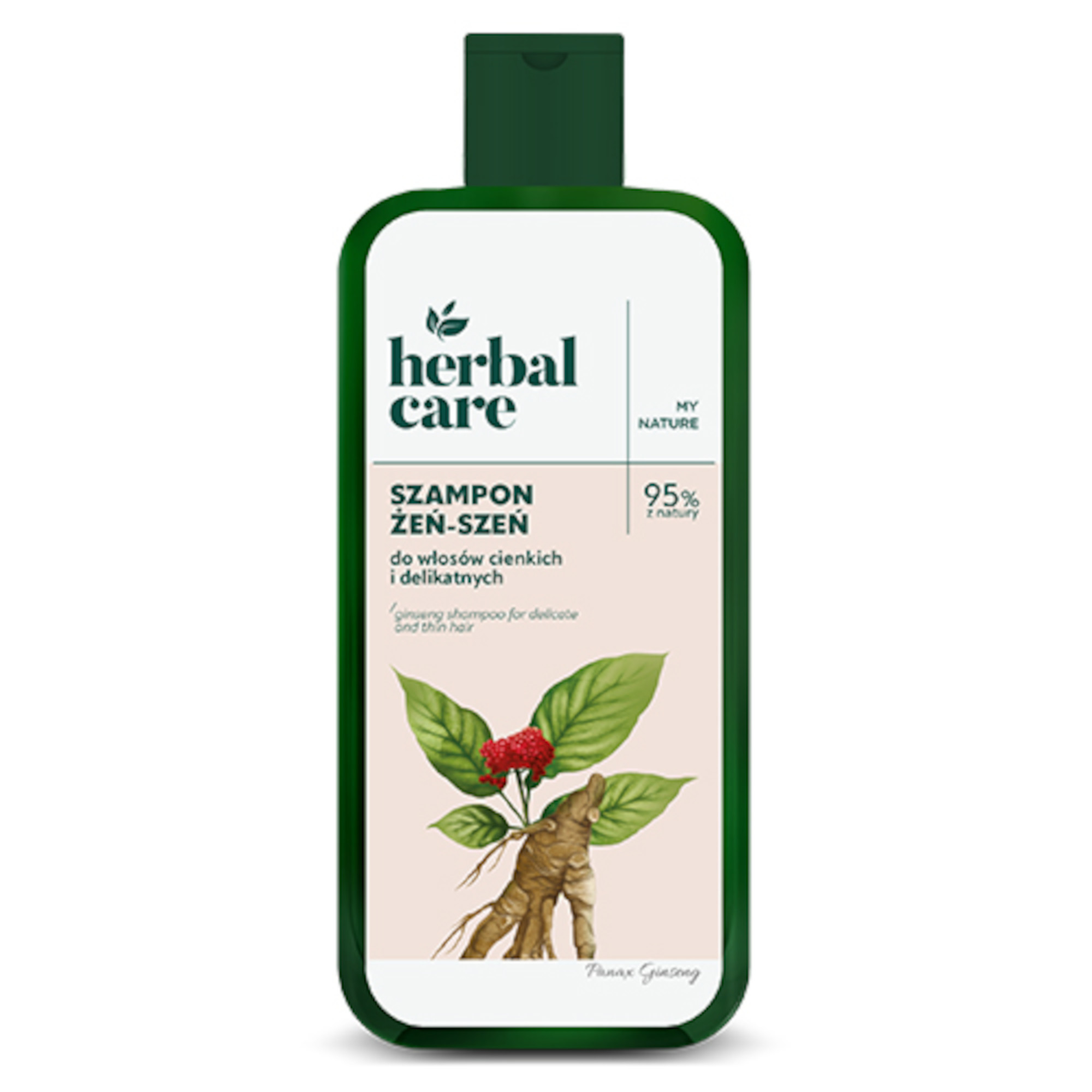 Herbal Care Szampon do włosów cienkich i delikatnych Żeń-Szeń, 330 ml zdjęcie
