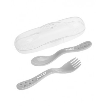 AKUKU Sztućce w etui A0073 9 m+, 1 zestaw
