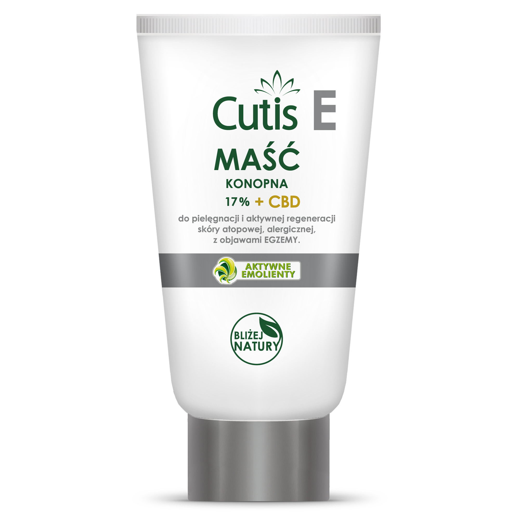 Cutis E maść konopna 17% + CBD do pielęgnacji i aktywnej regeneracji skóry atopowej, alergicznej z objawami egzemy 120 ml zdjęcie