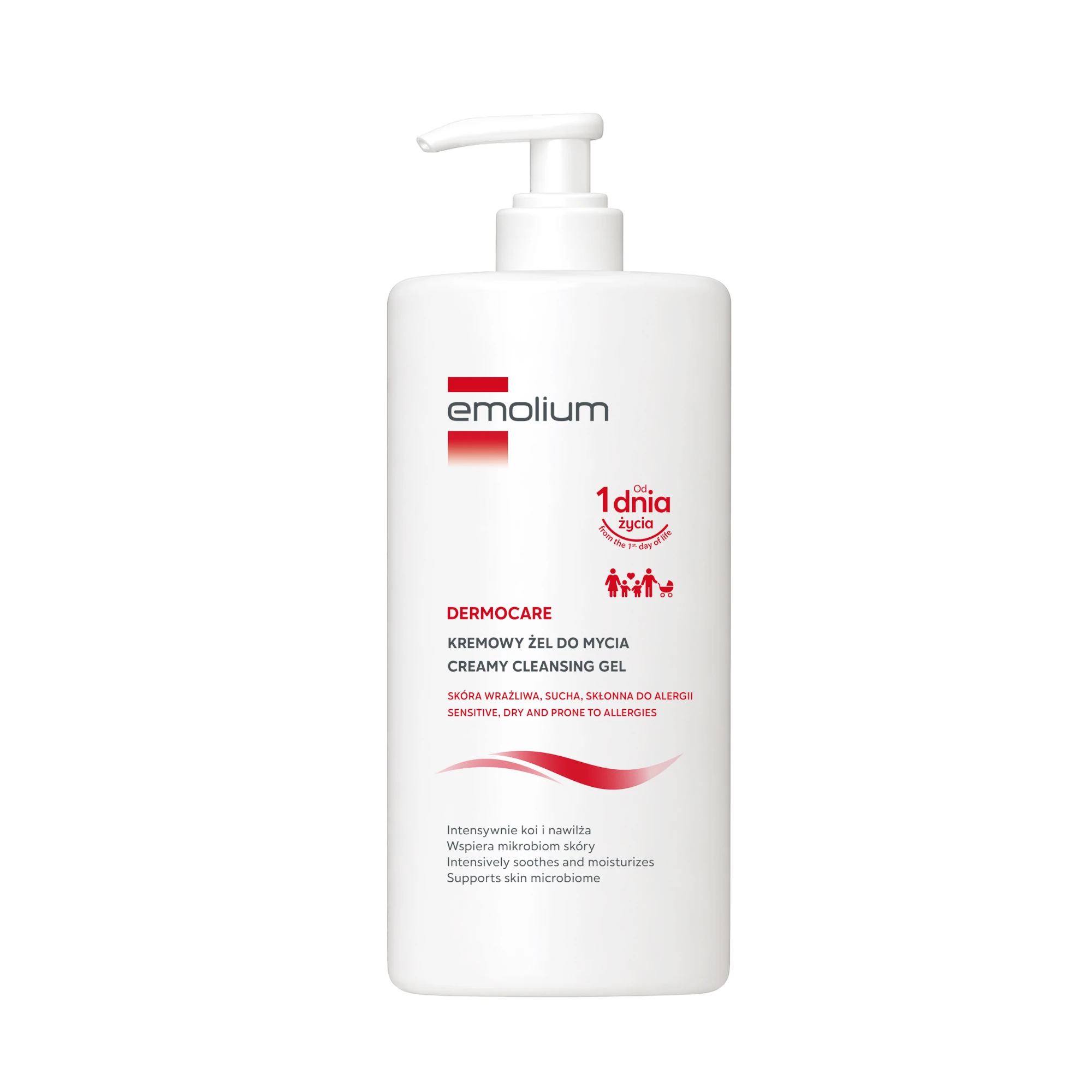 Emolium Dermocare, Kremowy żel do mycia 750 ml zdjęcie