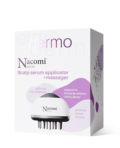 NACOMI Next lvl DERMO Aplikator serum do skóry głowy + masażer, 1 sztuka zdjęcie